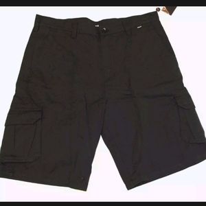 Hurley men's commando black cargo shorts